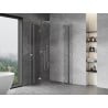 Mexen Mist Viertelkreis-Duschkabine schwenkbar 90 x 90 cm, transparent, Chrom - 8A33-090-090-01-00