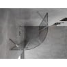 Mexen Mist halbrunde Schiebeduschkabine 100 x 100 cm, transparent, Chrom - 8A33-100-100-01-00