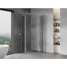 Mexen Mist L Viertelkreis-Duschkabine schwenkbar 90 x 90 cm, transparent, Chrom - 8A32L-090-090-01-00