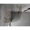 Mexen Mist Duschkabine halbrund schwenkbar 90 x 90 cm, transparent, gold - 8A32-090-090-50-00