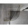 Mexen Mist L halbrunde Duschkabine schwenkbar 80 x 80 cm, transparent, gold - 8A32L-080-080-50-00