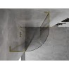 Mexen Mist L halbrunde, schwenkbare Duschkabine 100 x 100 cm, transparent, gold - 8A32L-100-100-50-00