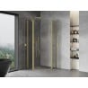 Mexen Mist halbrunde Duschkabine 90 x 90 cm, transparent, gebürstetes Gold - 8A32-090-090-55-00