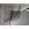 Mexen Mist halbrunde Duschkabine schwenkbar 90 x 90 cm, transparent, gold - 8A31-090-090-50-00