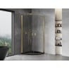Mexen Mist halbrunde Duschkabine schwenkbar 80 x 80 cm, transparent, gold - 8A31-080-080-50-00