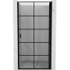 Mexen Mist-B Duschdrehtür rechts 70 cm, schwarzes Gitter, schwarz - 8A2-070-000-70-77-P