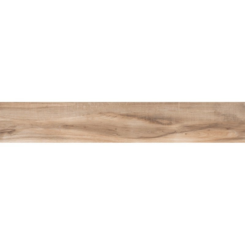 Mexen Indica Beige glasierte Feinsteinzeug-Fliese rektifiziert G1, holzähnliche Boden- und Wandfliese 120 x 20 cm, matt