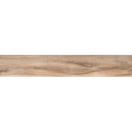 Mexen Indica Beige glasierte Feinsteinzeug-Fliese rektifiziert G1, holzähnliche Boden- und Wandfliese 120 x 20 cm, matt
