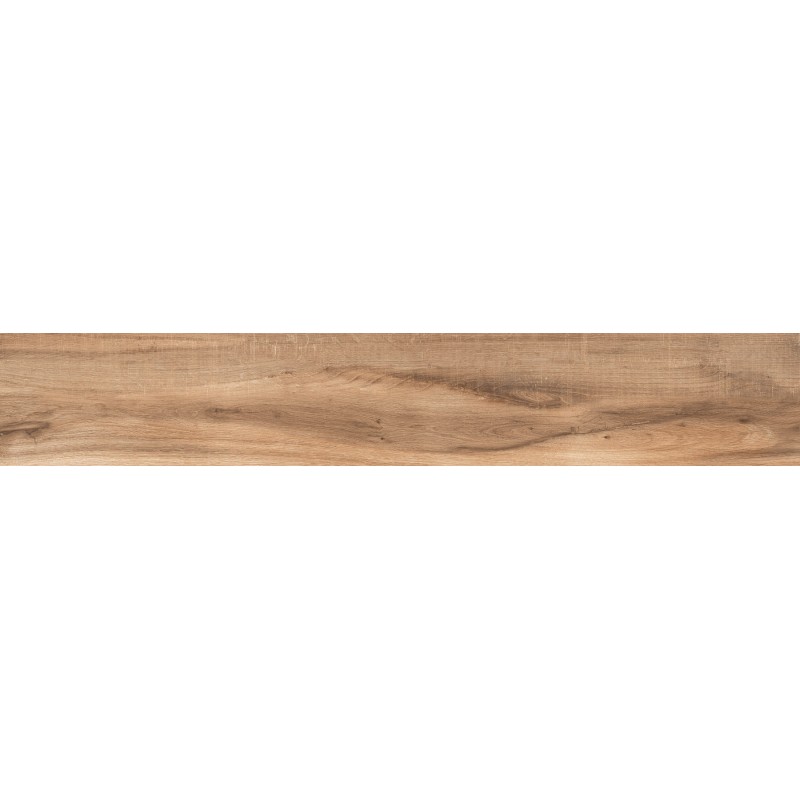 Mexen Indica Brauner glasiert rect. G1, holzähnliche Boden-Wandfliese 120 x 20 cm, matt - TL604-120-020-02