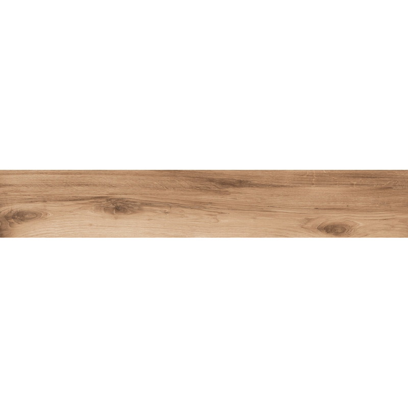 Mexen Indica Brauner glasiert rektifizierter G1 Feinsteinzeug, holzähnliche Boden- und Wandfliese 120 x 20 cm, matt