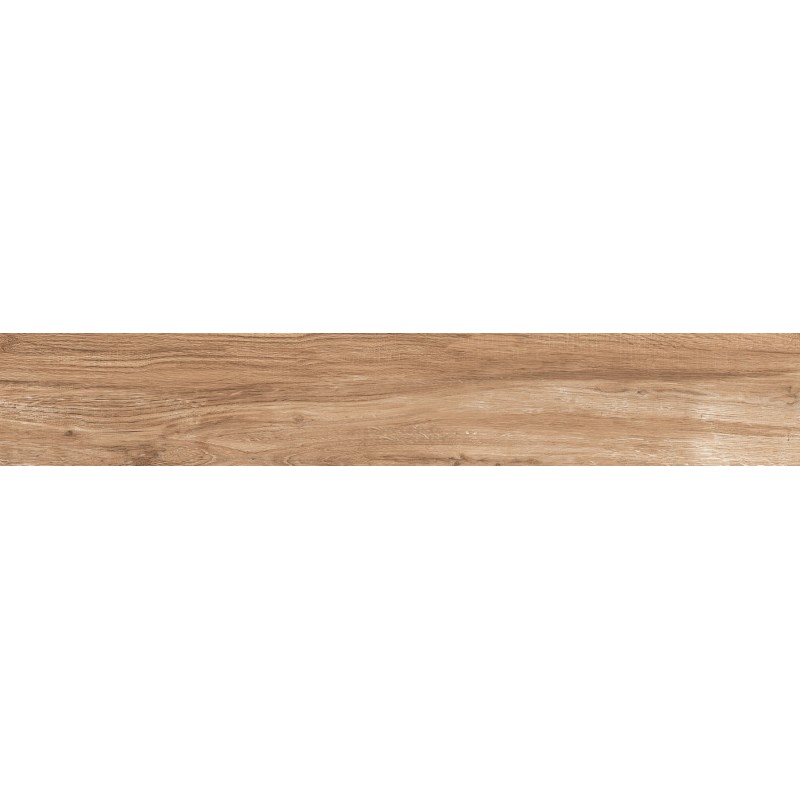 Mexen Indica Brauner glasiert rect. G1, holzähnliche Boden-Wandfliese 120 x 20 cm, matt - TL604-120-020-02
