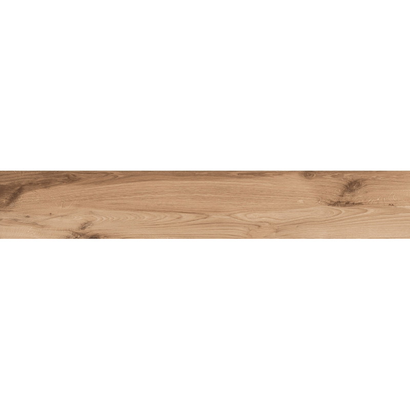 Mexen Indica Brauner glasiert rektifizierter G1 Feinsteinzeug, holzähnliche Boden- und Wandfliese 120 x 20 cm, matt