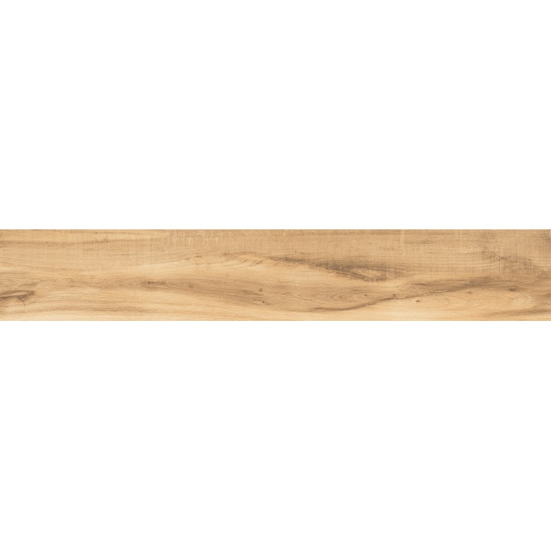 Mexen Indica Honey glasiertes Feinsteinzeug rekt. G1, holzähnliche Boden- und Wandfliese 120 x 20 cm, matt - TL604-120-020-03