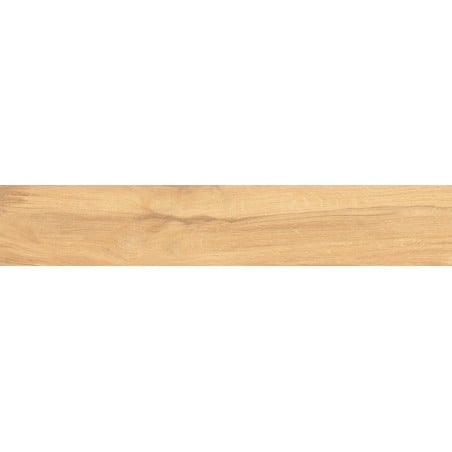 Mexen Jasperwood Beigefarbene, glasierte, rektifizierte Gresfliese G1, holzähnliche Boden- und Wandfliese 120 x 20 cm, matt