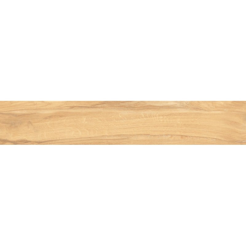 Mexen Jasperwood Beigefarbene, glasierte, rektifizierte Gresfliese G1, holzähnliche Boden- und Wandfliese 120 x 20 cm, matt