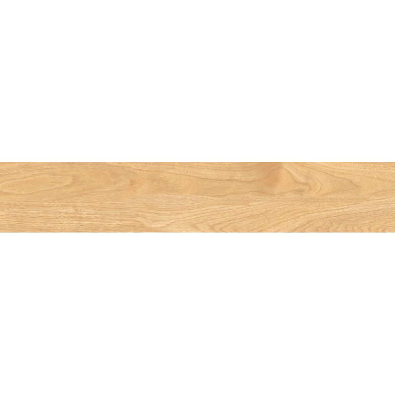 Mexen Jasperwood Beigefarbene, glasierte, rektifizierte Gresfliese G1, holzähnliche Boden- und Wandfliese 120 x 20 cm, matt