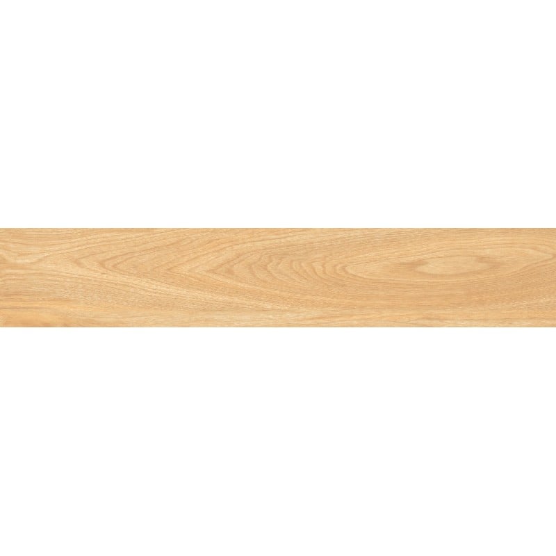 Mexen Jasperwood Beigefarbene, glasierte, rektifizierte Gresfliese G1, holzähnliche Boden- und Wandfliese 120 x 20 cm, matt