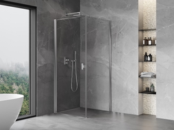 Mexen Mist-B Duschkabine schwenkbar 80 x 80 cm, transparent, chrom - 8A2T-080-080-01-00