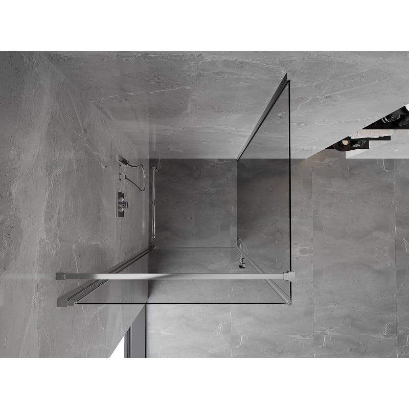 Mexen Mist-B Duschtür, anhebbar, 70 x 70 cm, transparent, Chrom - 8A2T-070-070-01-00