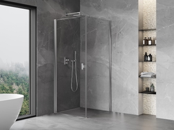 Mexen Mist-B Duschtür, anhebbar, 70 x 70 cm, transparent, Chrom - 8A2T-070-070-01-00