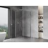 Mexen Mist-B Duschkabine schwenkbar 100 x 100 cm, transparent, Chrom - 8A2T-100-100-01-00