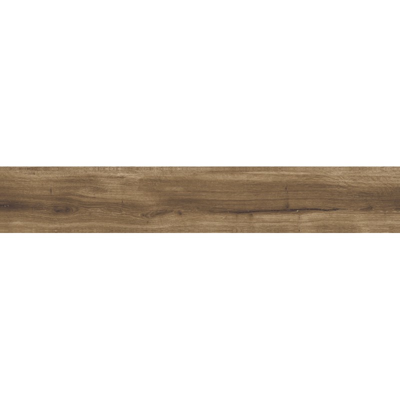 Mexen Lumiere Walnuss glasiertes Feinsteinzeug rekt. G1, holzähnliche Boden-Wand-Fliese 120 x 20 cm, matt - TL608-120-020-02