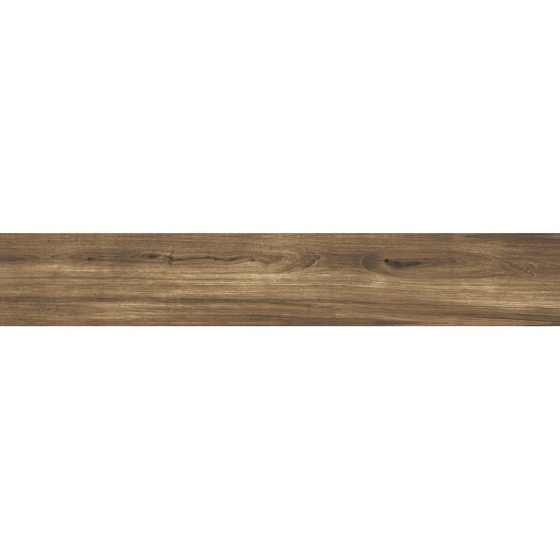 Mexen Lumiere Walnuss glasiertes Feinsteinzeug rekt. G1, holzähnliche Boden-Wand-Fliese 120 x 20 cm, matt - TL608-120-020-02