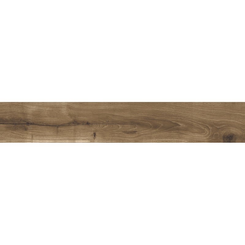 Mexen Lumiere Walnuss glasiertes Feinsteinzeug rekt. G1, holzähnliche Boden-Wand-Fliese 120 x 20 cm, matt - TL608-120-020-02