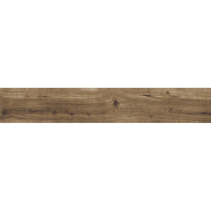 Mexen Lumiere Walnuss glasiertes Feinsteinzeug rekt. G1, holzähnliche Boden-Wand-Fliese 120 x 20 cm, matt - TL608-120-020-02