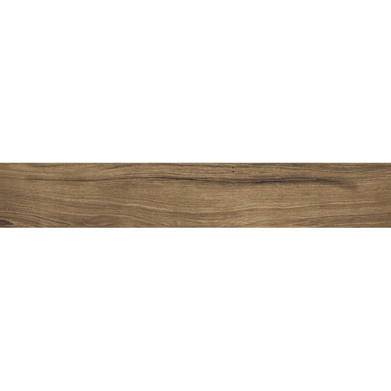 Mexen Lumiere Walnuss glasiertes Feinsteinzeug rekt. G1, holzähnliche Boden-Wand-Fliese 120 x 20 cm, matt - TL608-120-020-02