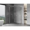 Mexen Mist-B Duschkabine, schwenkbar, 80 x 85 cm, transparent, Chrom - 8A2T-080-085-01-00