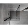 Mexen Mist-B Duschkabine schwenkbar 70 x 70 cm, transparent, schwarz - 8A2T-070-070-70-00