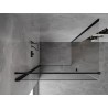 Mexen Mist-B Duschkabine schwenkbar 80 x 85 cm, transparent, schwarz - 8A2T-080-085-70-00