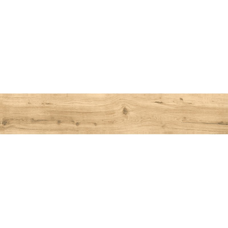 Mexen Lumiere Rektifizierte glasierte Eichenfliese G1, holzähnliche Boden- und Wandfliese 120 x 20 cm, matt - TL608-120-020-03