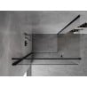 Mexen Mist-B Duschkabine schwenkbar 100 x 70 cm, transparent, schwarz - 8A2T-100-070-70-00