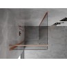 Mexen Mist-B Duschkabine schwenkbar 75 x 75 cm, transparent, gebürstetes Kupfer - 8A2T-075-075-65-00