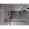 Mexen Mist-B Duschtür 95 x 70 cm, transparent, gebürstetes Kupfer - 8A2T-095-070-65-00