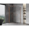Mexen Mist-B Duschkabine schwenkbar 90 x 120 cm, transparent, gebürstetes Kupfer - 8A2T-090-120-65-00