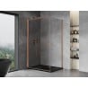 Mexen Mist-B Duschkabine, schwenkbar, 75 x 95 cm, transparent, gebürstetes Kupfer - 8A2T-075-095-65-00