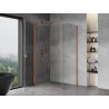 Mexen Mist-B Duschkabine schwenkbar 75 x 110 cm, transparent, gebürstetes Kupfer - 8A2T-075-110-65-00