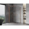 Mexen Mist-B  Duschkabine, schwenkbar 70 x 120 cm, transparent, gebürstetes Kupfer - 8A2T-070-120-65-00