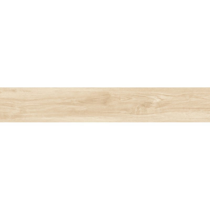 Mexen Meranti Avorio glasiertes Feinsteinzeug rek. G1, holzähnliche Boden- und Wandfliese 120 x 20 cm, matt - TL609-120-020-00