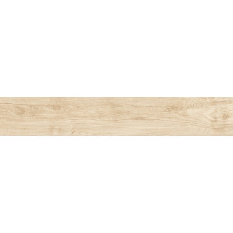 Mexen Meranti Avorio glasiertes Feinsteinzeug rek. G1, holzähnliche Boden- und Wandfliese 120 x 20 cm, matt - TL609-120-020-00