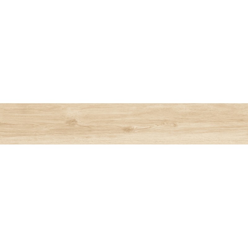Mexen Meranti Avorio glasiertes Feinsteinzeug rek. G1, holzähnliche Boden- und Wandfliese 120 x 20 cm, matt - TL609-120-020-00
