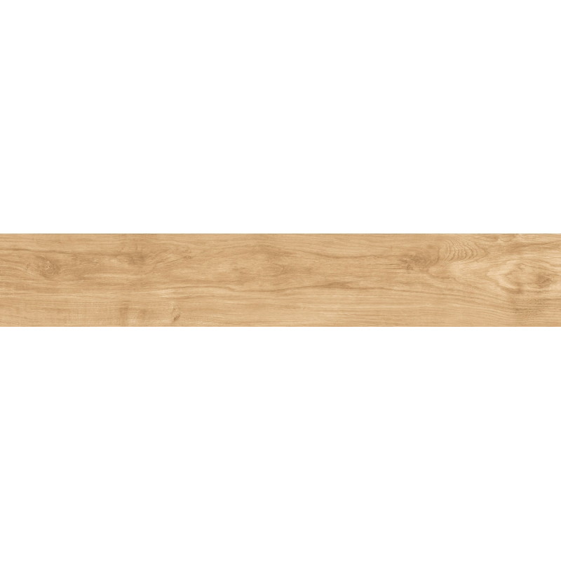 Mexen Meranti Glasierte beigefarbene Feinsteinzeugplatte rekt. G1, holzähnliche Boden- und Wandfliese 120 x 20 cm, matt