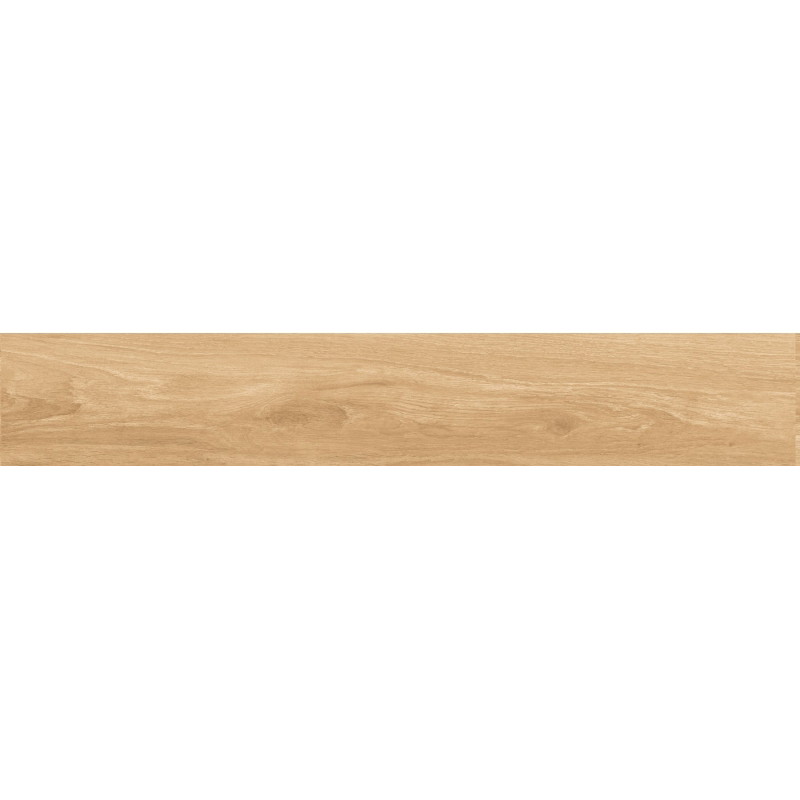 Mexen Meranti Glasierte beigefarbene Feinsteinzeugplatte rekt. G1, holzähnliche Boden- und Wandfliese 120 x 20 cm, matt