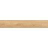 Mexen Meranti Glasierte beigefarbene Feinsteinzeugplatte rekt. G1, holzähnliche Boden- und Wandfliese 120 x 20 cm, matt