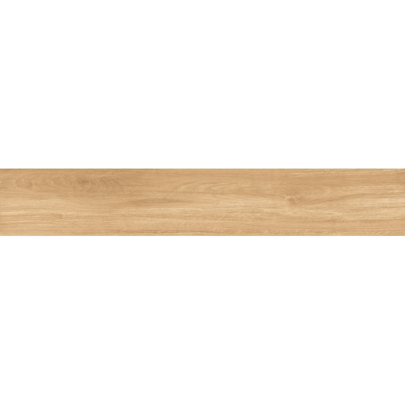 Mexen Meranti Glasierte beigefarbene Feinsteinzeugplatte rekt. G1, holzähnliche Boden- und Wandfliese 120 x 20 cm, matt