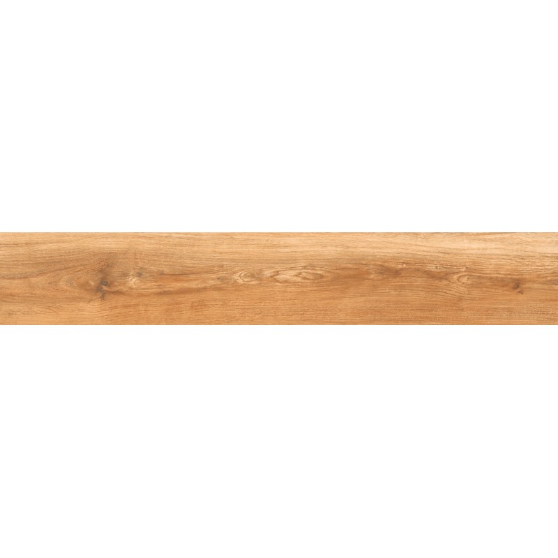 Mexen Meranti Braun glasiertes Feinsteinzeug kalibriert G1, holzähnliche Boden- und Wandfliese 120 x 20 cm, matt