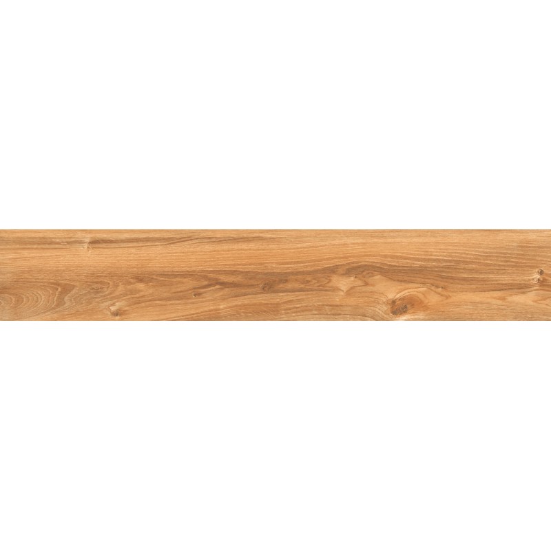 Mexen Meranti Braun glasiertes Feinsteinzeug kalibriert G1, holzähnliche Boden- und Wandfliese 120 x 20 cm, matt